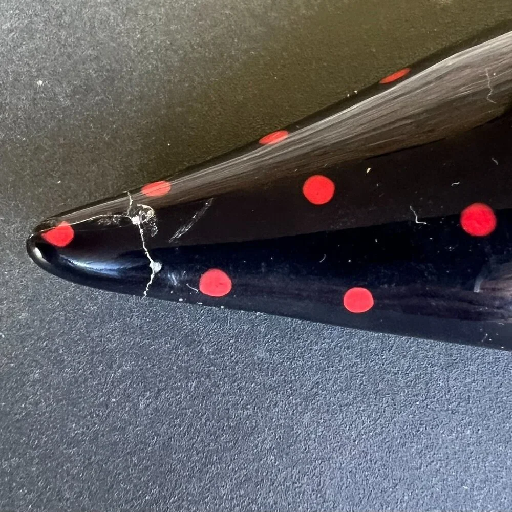 Dept 56 Patience Brewster witch feet Halloween spooky cake plate stand decor - Picture 9 of 15